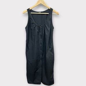 Rachel Comey Black Button Front Sleeveless Dress Lagen look Designer